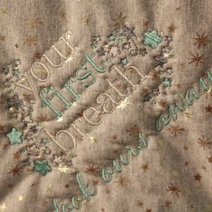 Baby boy blanket, NWOT, Embroidered